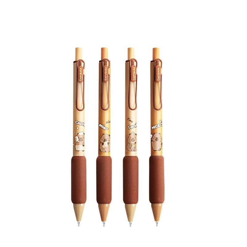 Simple Cartoon Cute Press Gel Pen 4-Set