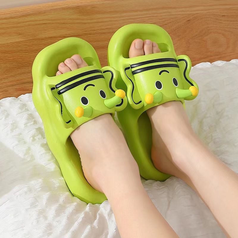 Kids Unisex Cute Cartoon Bee Thick-Soled House Slippers