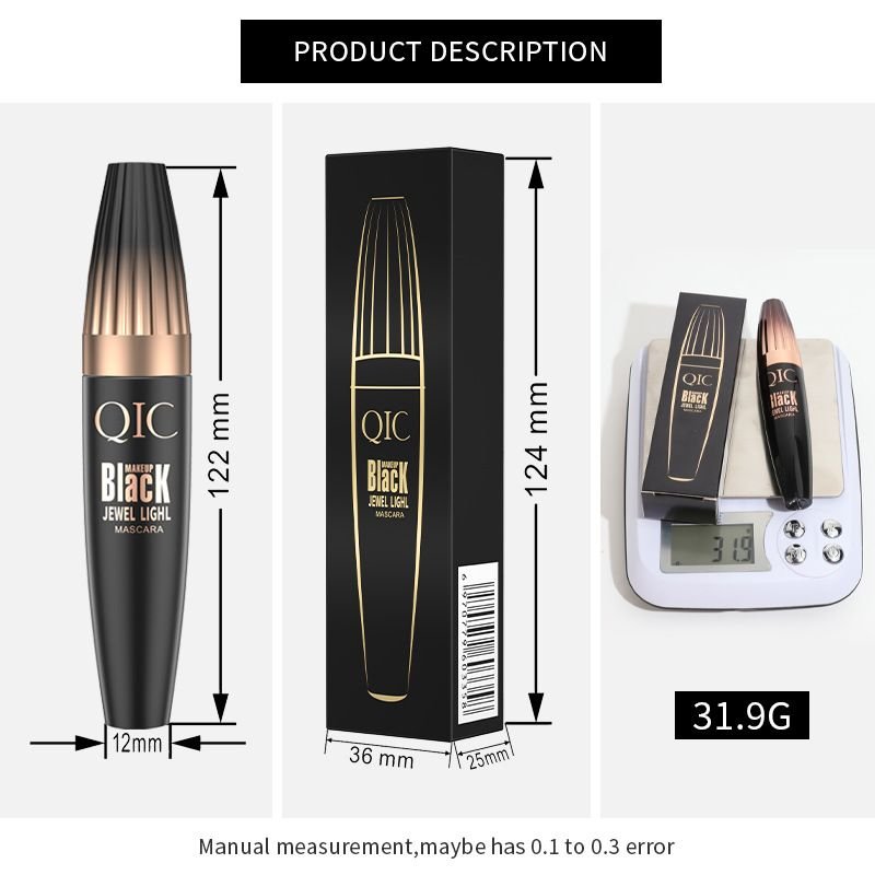 Qic Mascara Thick And Slim Long Curly Waterproof Sweat-Proof Beauty Makeup Mascara