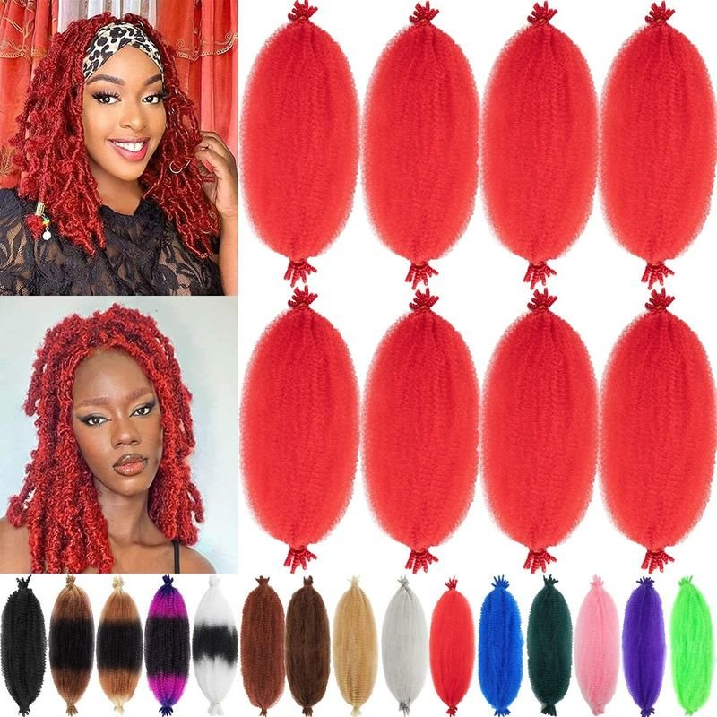 Women Natural Simulation Screw Texture Braided High Temperature Silk Hip-Hop Hair Extension