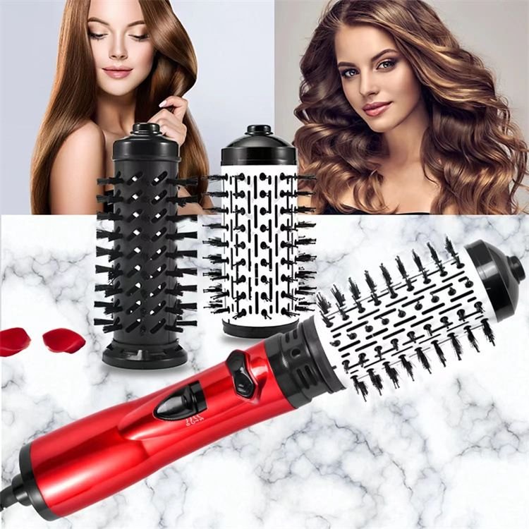 Three-In-One Cold Air Hot Air Comb Hair Dryer Multifunctional Electric Hair Straightener Automatic Curling Iron Hairdresser Appliance