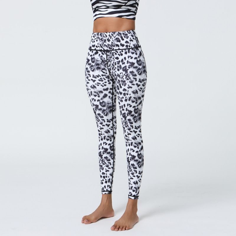 Women Yoga Fashion Leopard Print Sports Leggings