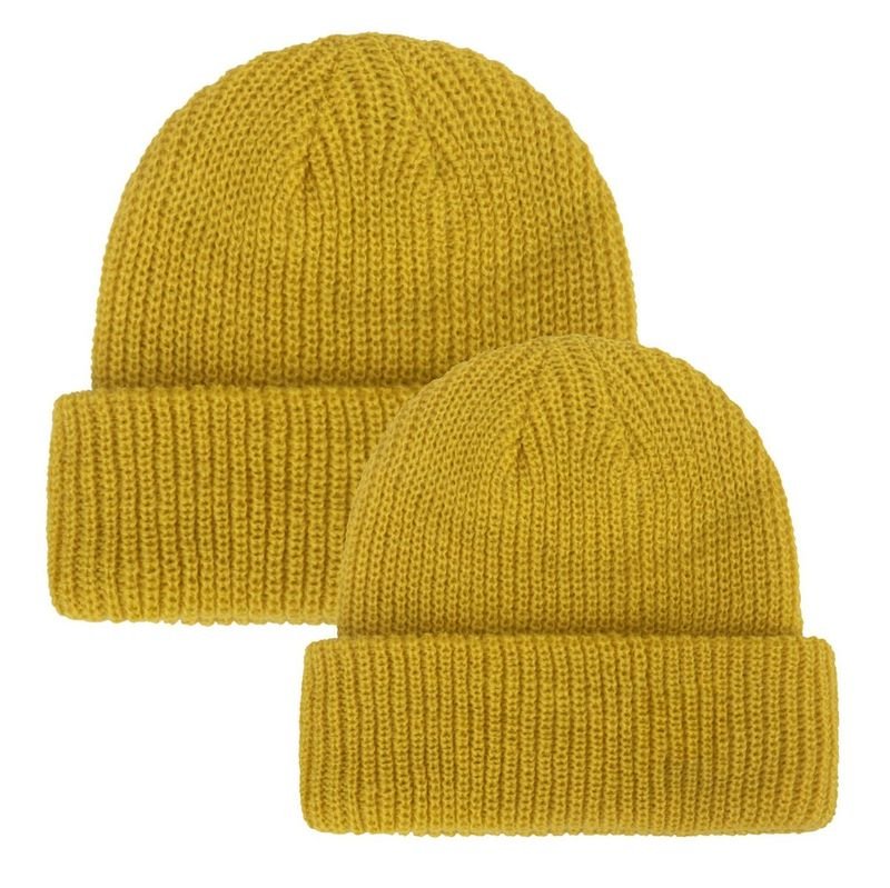 Autumn Winter Fashion Solid Color Knitted Parent-Child Wool Hat