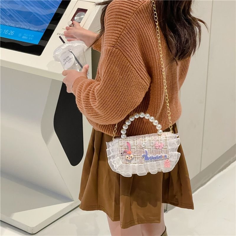 Kids Girls Fashion Casual Cute Bow Crossbody Handle Princess Bag