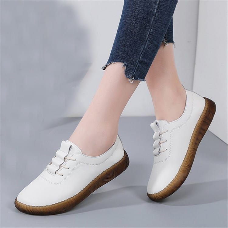 Size:4.5-9 Women Causal Flat Lace-up Loafers