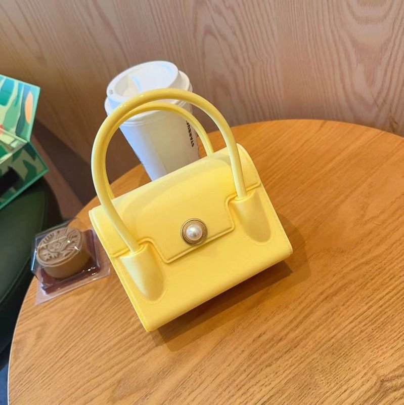 Children Fashion Solid Color Square Mini Chain Crossbody Bag