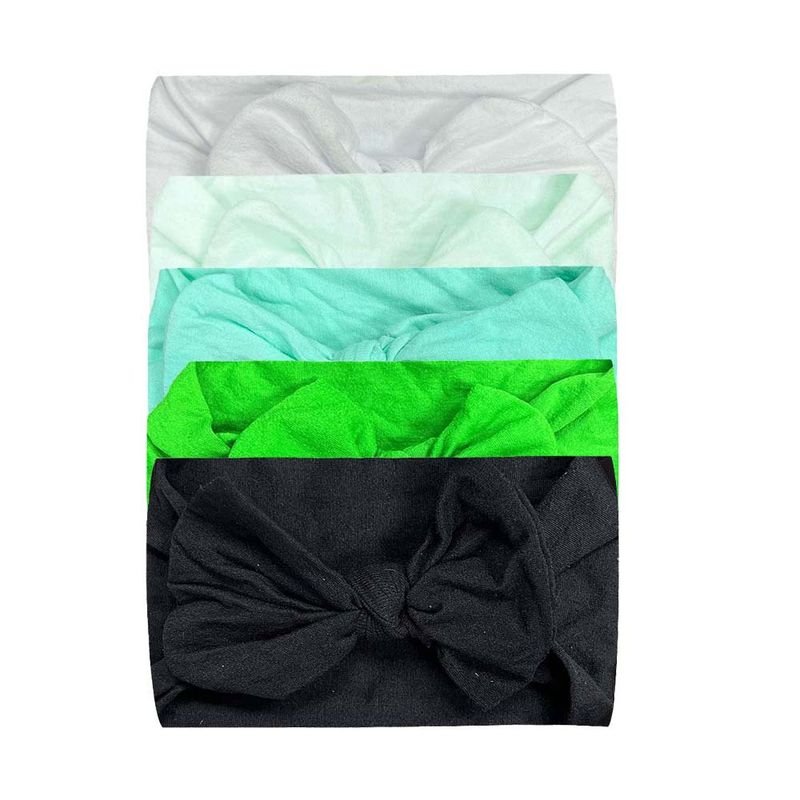 Baby Cute Solid Color Bow Hair Band 5-Piece Sets