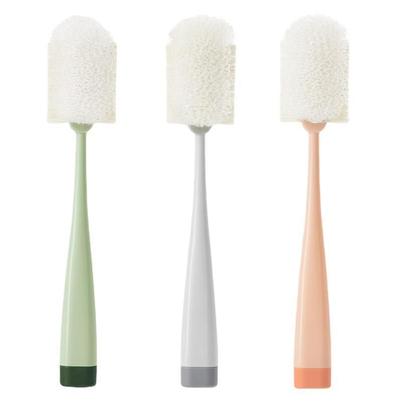 Washing Cup Brush Kitchen Detachable Replacement Long Handle Sponge Cleaning Brush