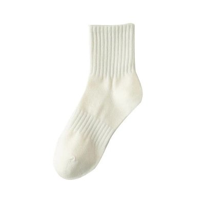 Women Basic Pure Cotton Solid Color Ankle Socks Custom