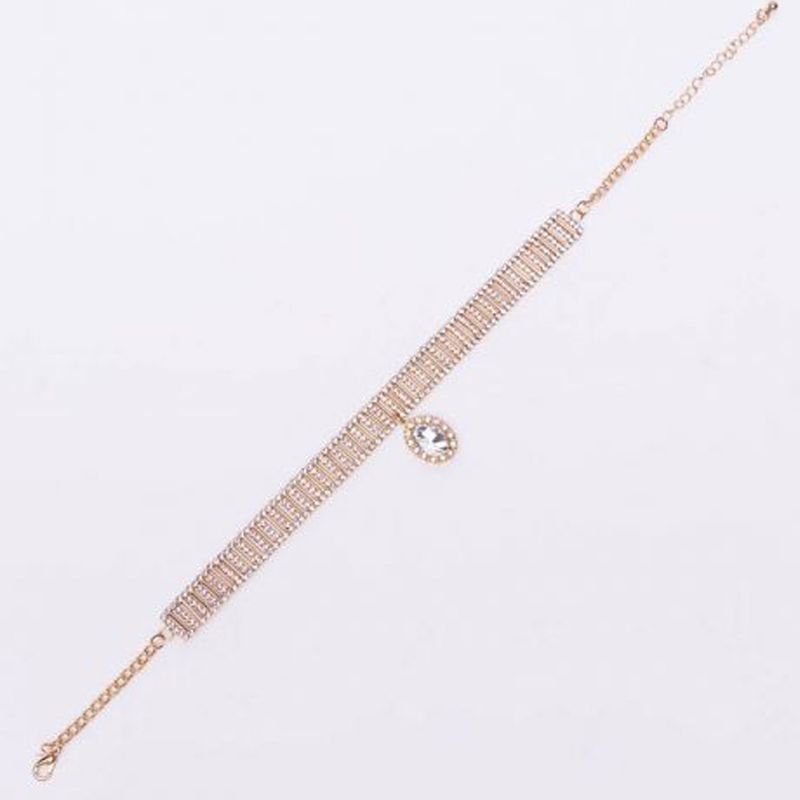 Women Fashion Zircon Water Drop Necklace