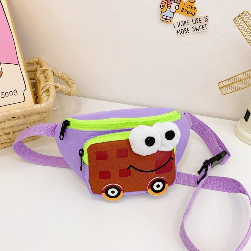 Kids Unisex Fashion Casual Cute Cartoon Car Waist Chest Bag