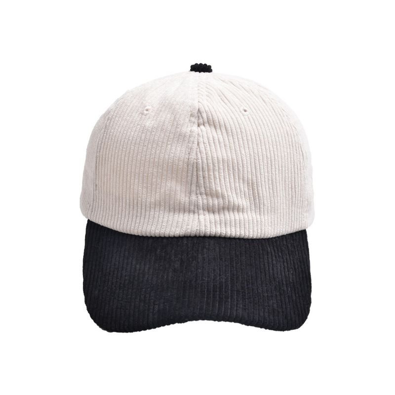 Neutral Simple Fashion Solid Color Corduroy Cap