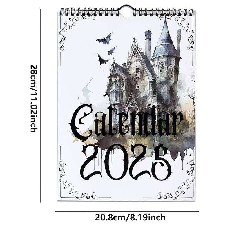 2025 Vintage Gothic Calendar