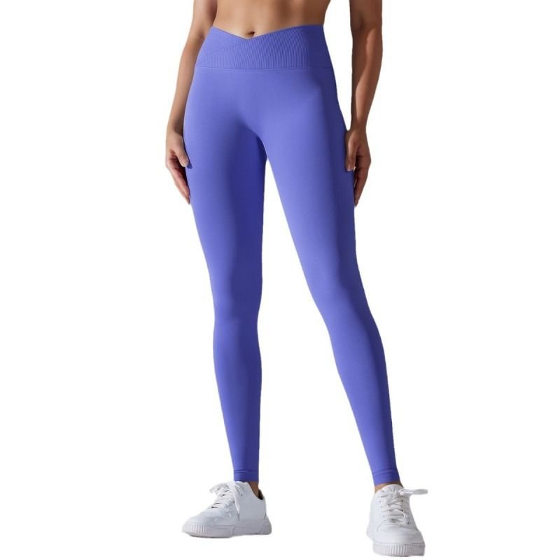 Women Yoga Solid Color Seamless Sports Leggings