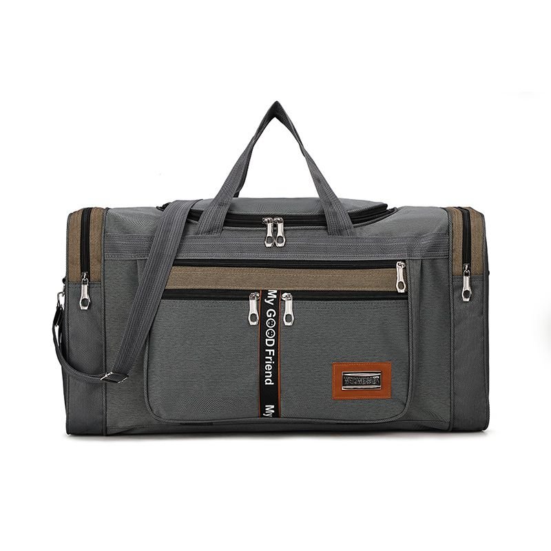 Men Leisure Sports Basic Alphabet Oxford Duffle Bag