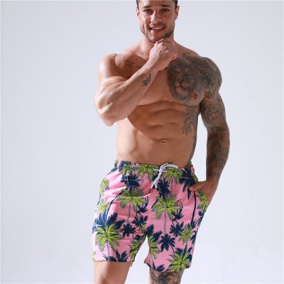 Men'S Casual Quick-Drying Printed Beach Surf Shorts