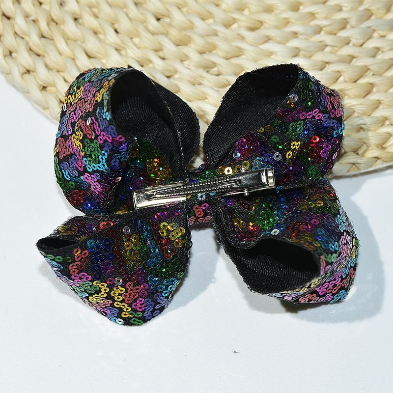 Kids Girls Cute Sequins Bow Hairpin