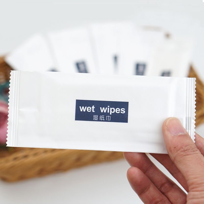 Standard Shipping 1pcs Disposable Non-Woven Aviation Wet Wipes