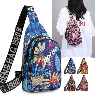 Neutral Fashion Casual Printing Portable Chest Bag