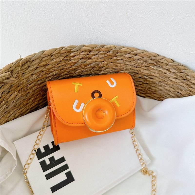 Kids Girls Fashion Casual Cute Alphabet Donut Crossbody Bag