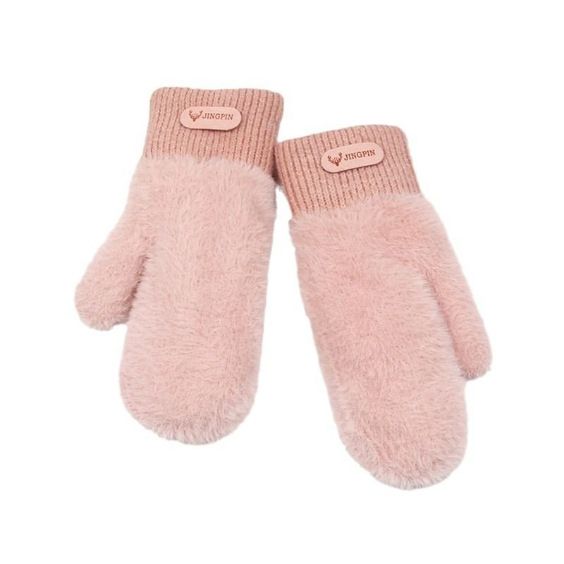 Autumn Winter Women Fashion Plush Warm Gloves