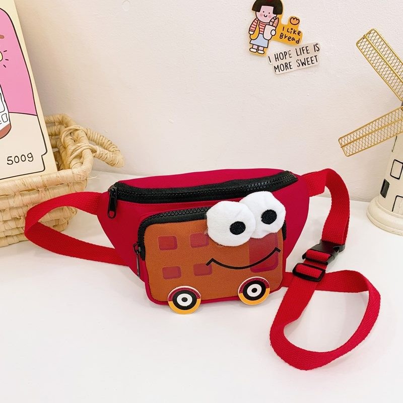 Kids Unisex Fashion Casual Cute Cartoon Car Waist Chest Bag