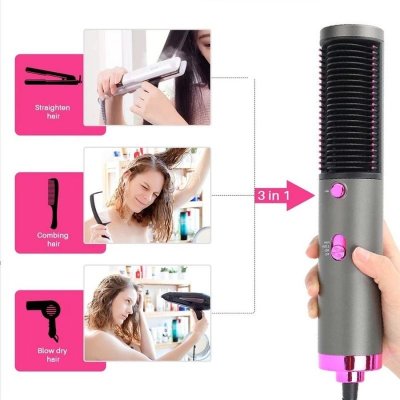 Household Hair Care Hair Blowing Comb Straight Hair Curler Styling Appliance