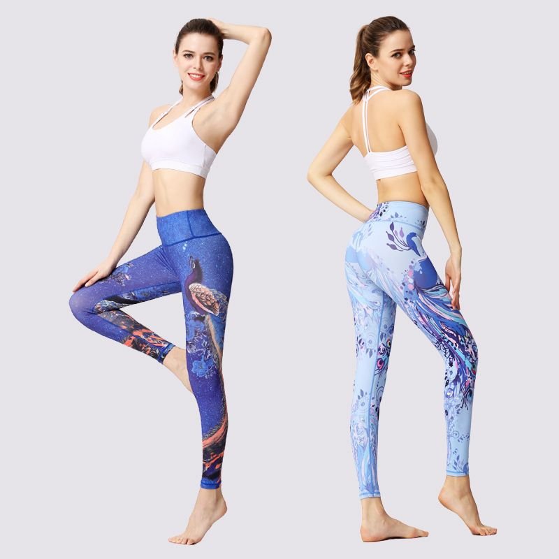 Women'S Yoga Print High Waist Sports Leggings