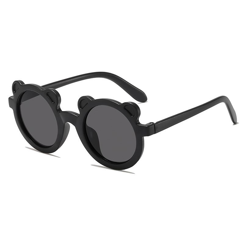 Kids Unisex Fashion Casual Cute Round Frame Solid Color Sunglasses