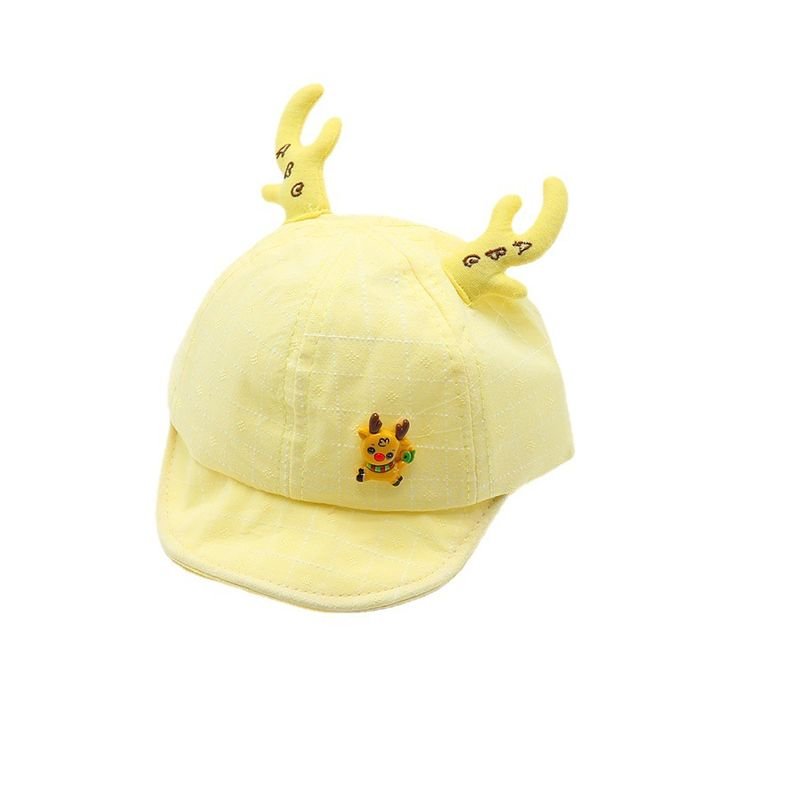 Kids Unisex Spring And Autumn Casual Cute Cartoon Plaid Fisherman Hat