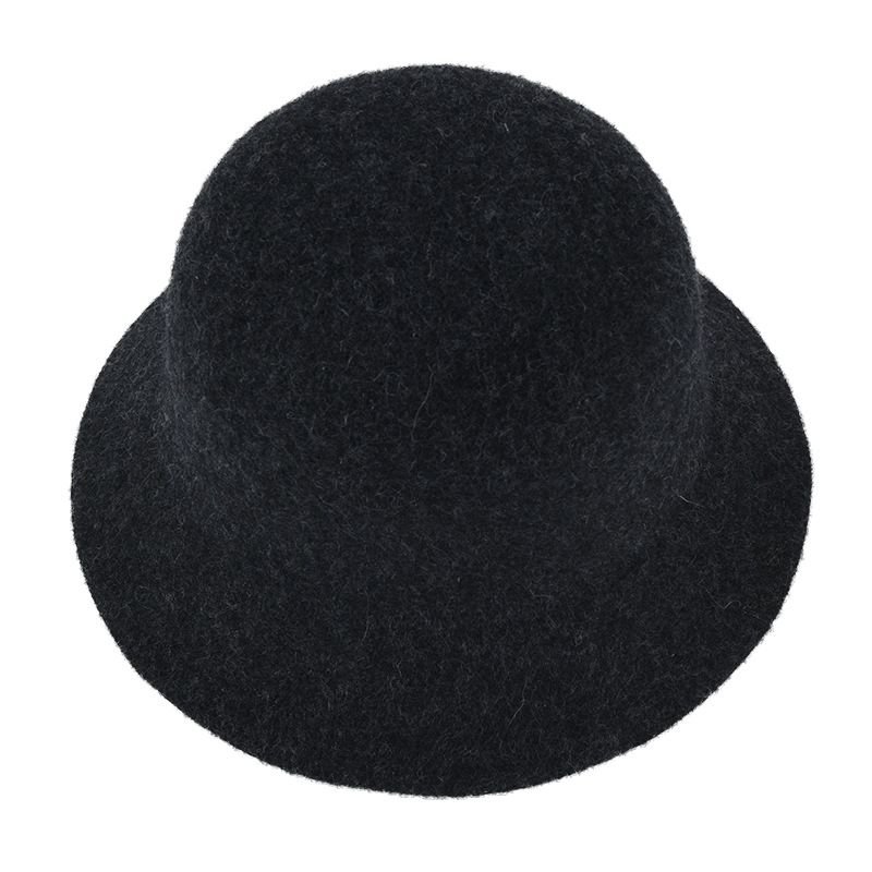 Autumn Winter Women Simple Solid Color Warm Thickened Knitted Bucket Hats