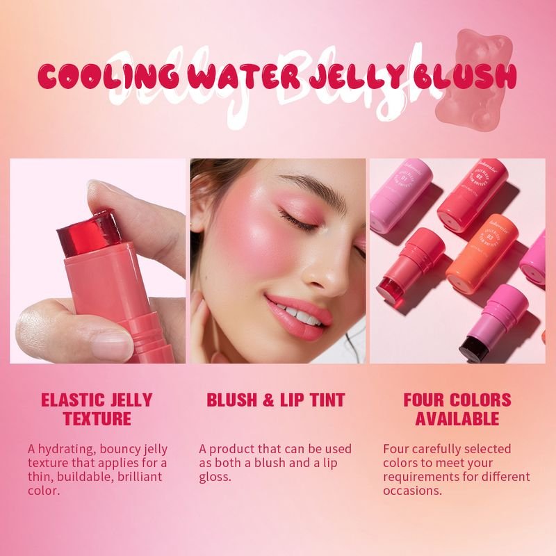 Lakerain Women Long-Lasting Color Moisturizing Blush Stick