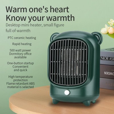 Electric Winter Heater Desktop Mini Small Ptc Heating Fast Hot Desktop Heating Silent Electric Heater