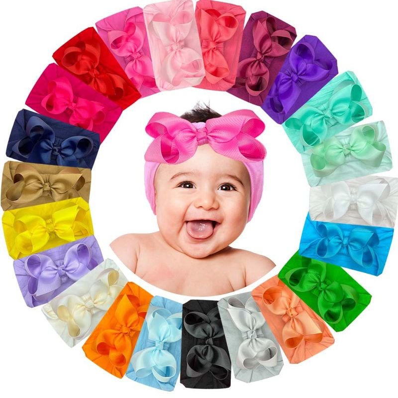 Baby Cute Solid Color Bow Hair Band