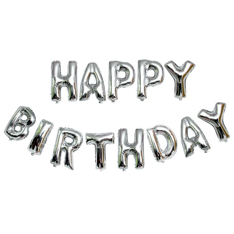 16 Inch Birthday Party Decoration Letter Aluminum Foil Balloon Set