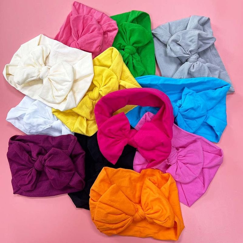 Baby Cute Solid Color Bow Hair Band