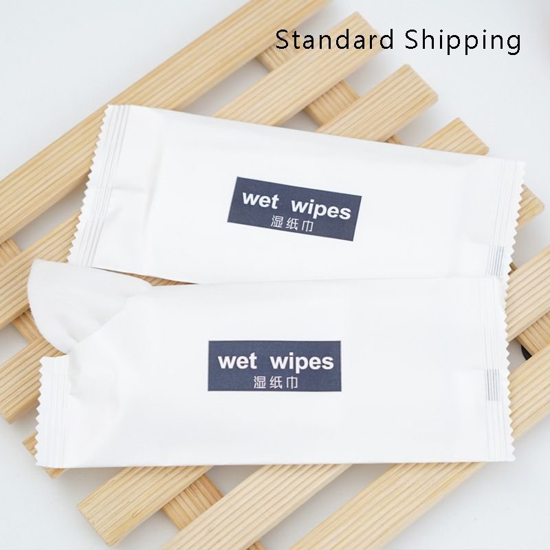 Standard Shipping 1pcs Disposable Non-Woven Aviation Wet Wipes