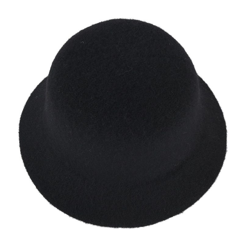 Autumn Winter Women Simple Solid Color Warm Thickened Knitted Bucket Hats