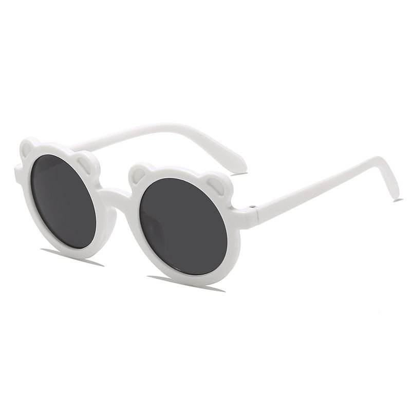 Kids Unisex Fashion Casual Cute Round Frame Solid Color Sunglasses