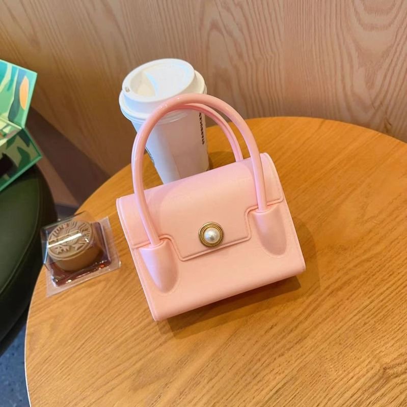 Children Fashion Solid Color Square Mini Chain Crossbody Bag