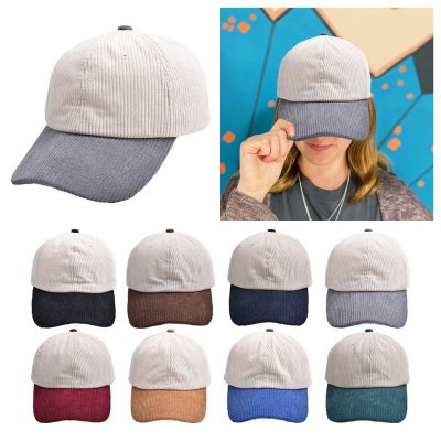 Neutral Simple Fashion Solid Color Corduroy Cap