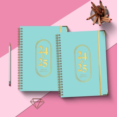 2025 English Notebook A5 Coil Daily Planning Notepad