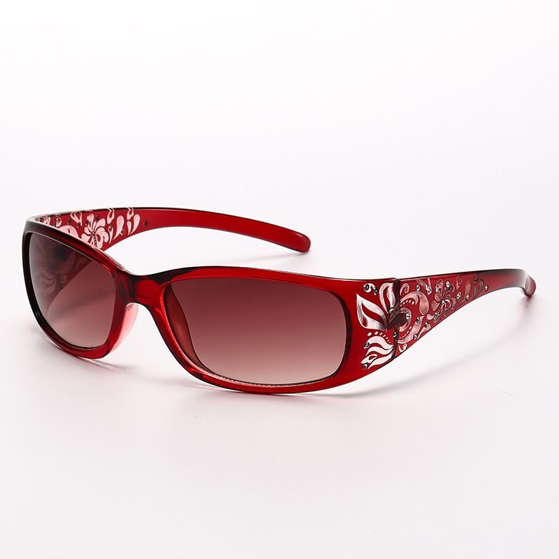 Women Fashion Laser Pattern Diamond Sunglasses