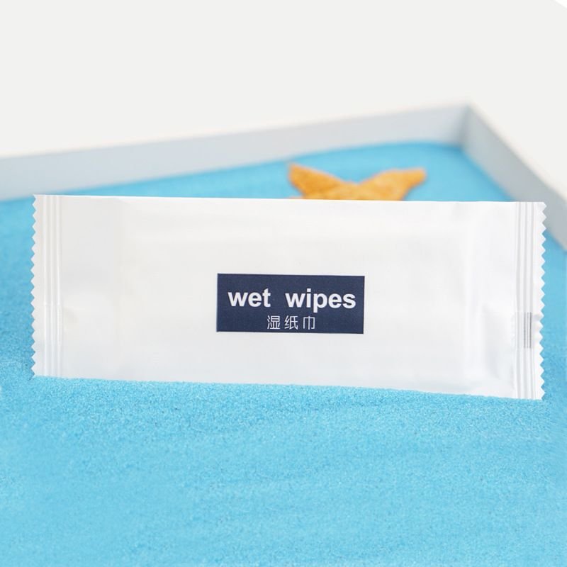 Standard Shipping 1pcs Disposable Non-Woven Aviation Wet Wipes