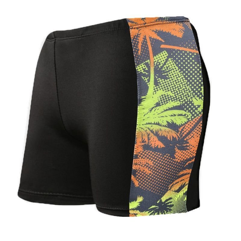 Men'S Casual Color Matching High Waist Swimming Shorts