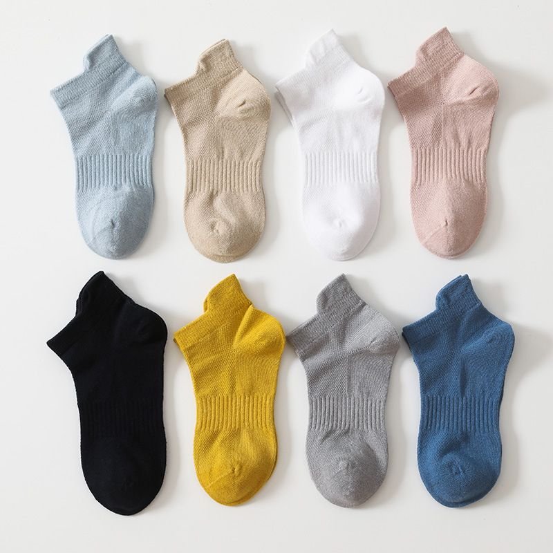 98 Cotton Summer Kids Mesh Socks Seamless Breathable Sweat-Absorbent Ankle Socks Custom