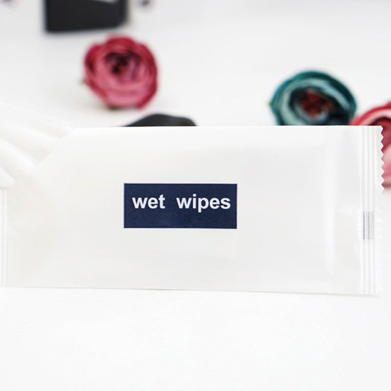 Standard Shipping 1pcs Disposable Non-Woven Aviation Wet Wipes