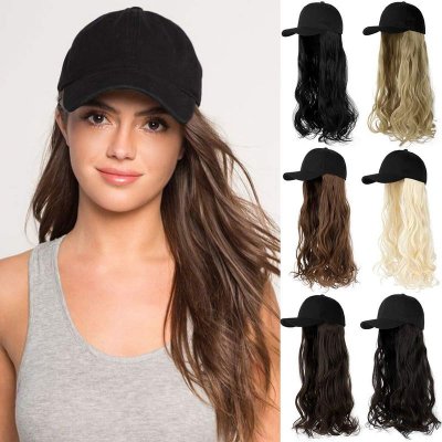 Women Fashion Long Curly Cap Wig