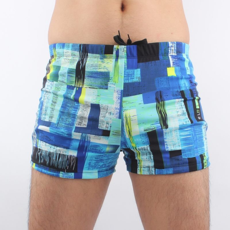 Men Fashion Printed Loose Swim Shorts