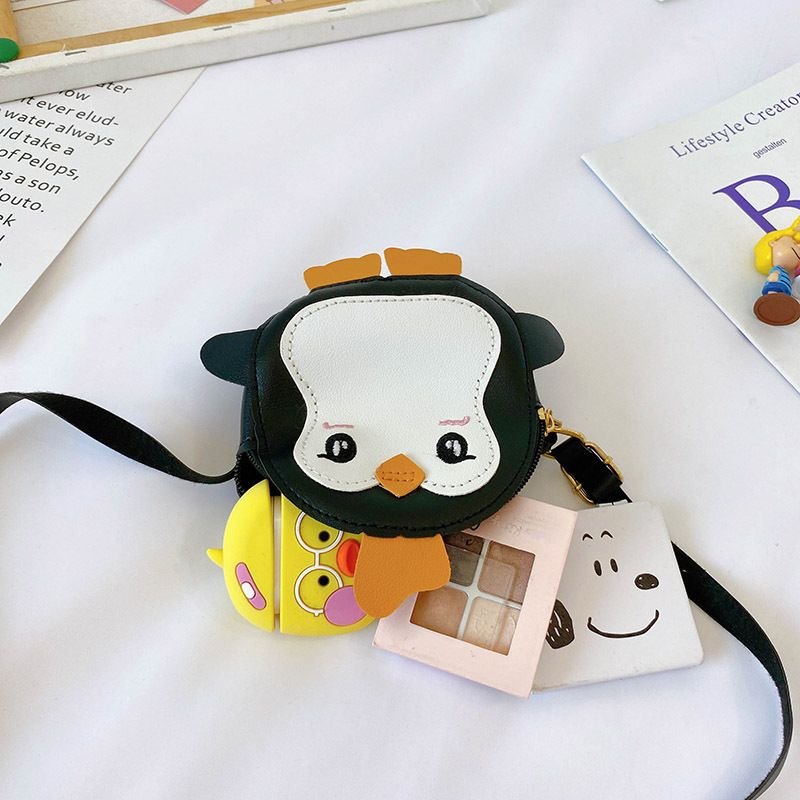 Kids Unisex Casual Cute Cartoon Penguin Mini Crossbody Bag